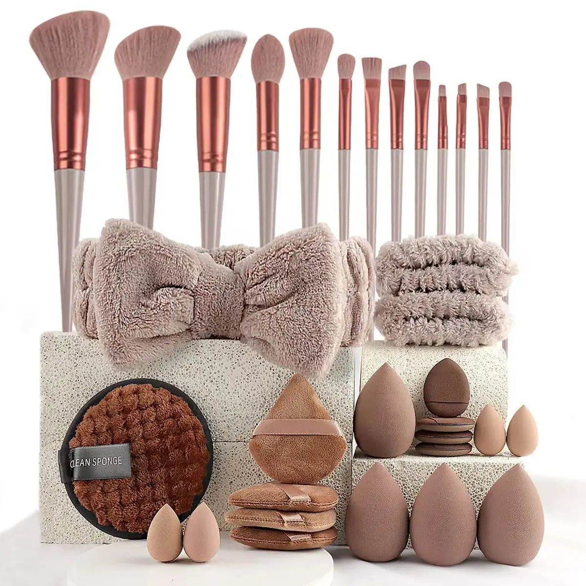 Professional Makeup Brush Set – Multiple Piece Counts & Colors