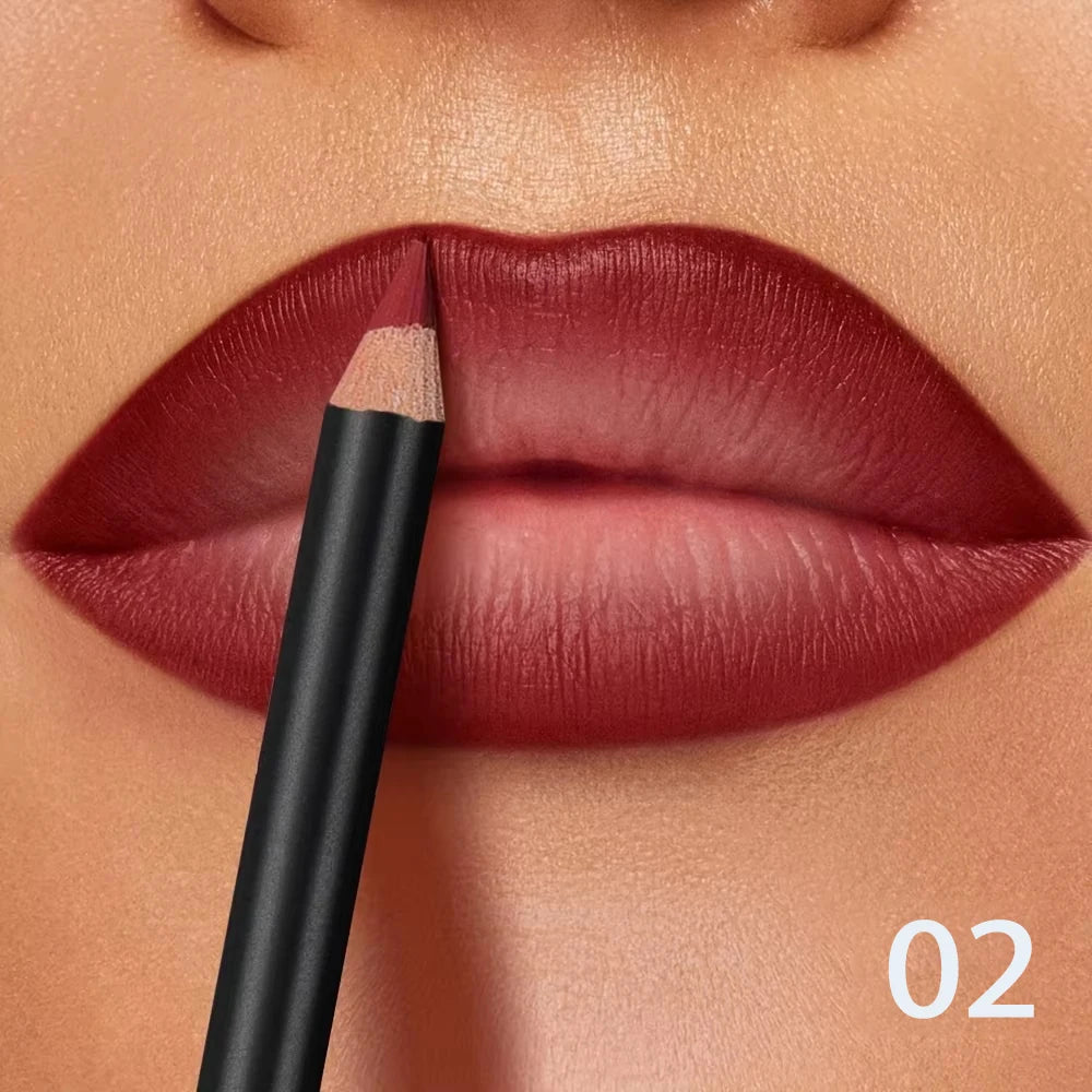 Waterproof Matte Lip Liner Set — 6 Long-Wear Shades