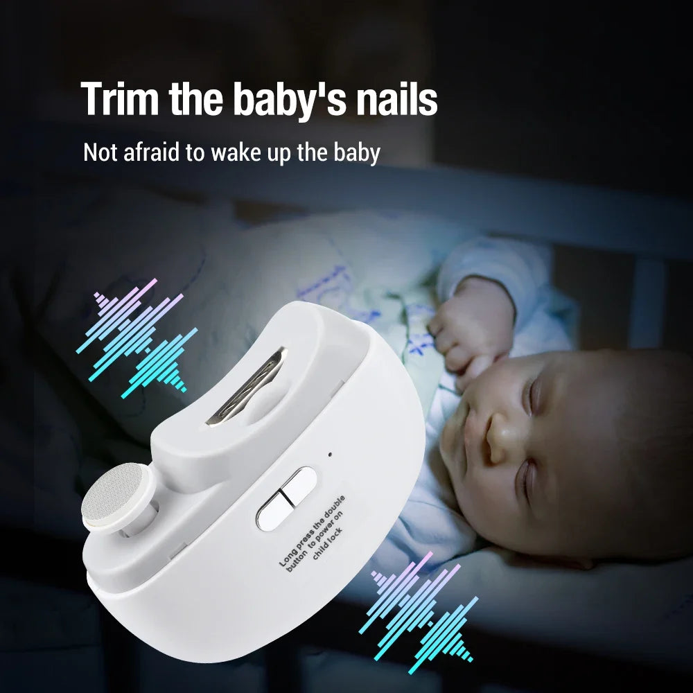 Rechargeable Electric Nail Clipper with LED Light