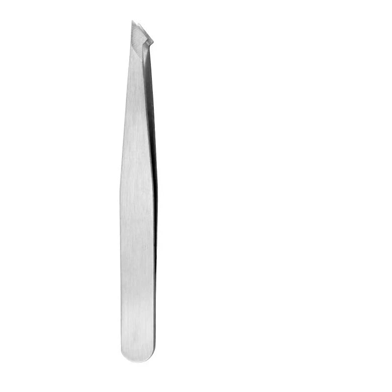 Stainless Steel Eyebrow Tweezer | Slant Tip · Flat Tip | Eyelash Application · Ingrown Hair Removal | Braviixx