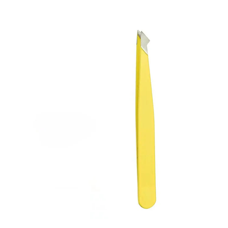 Stainless Steel Eyebrow Tweezer | Slant Tip · Flat Tip | Eyelash Application · Ingrown Hair Removal | Braviixx