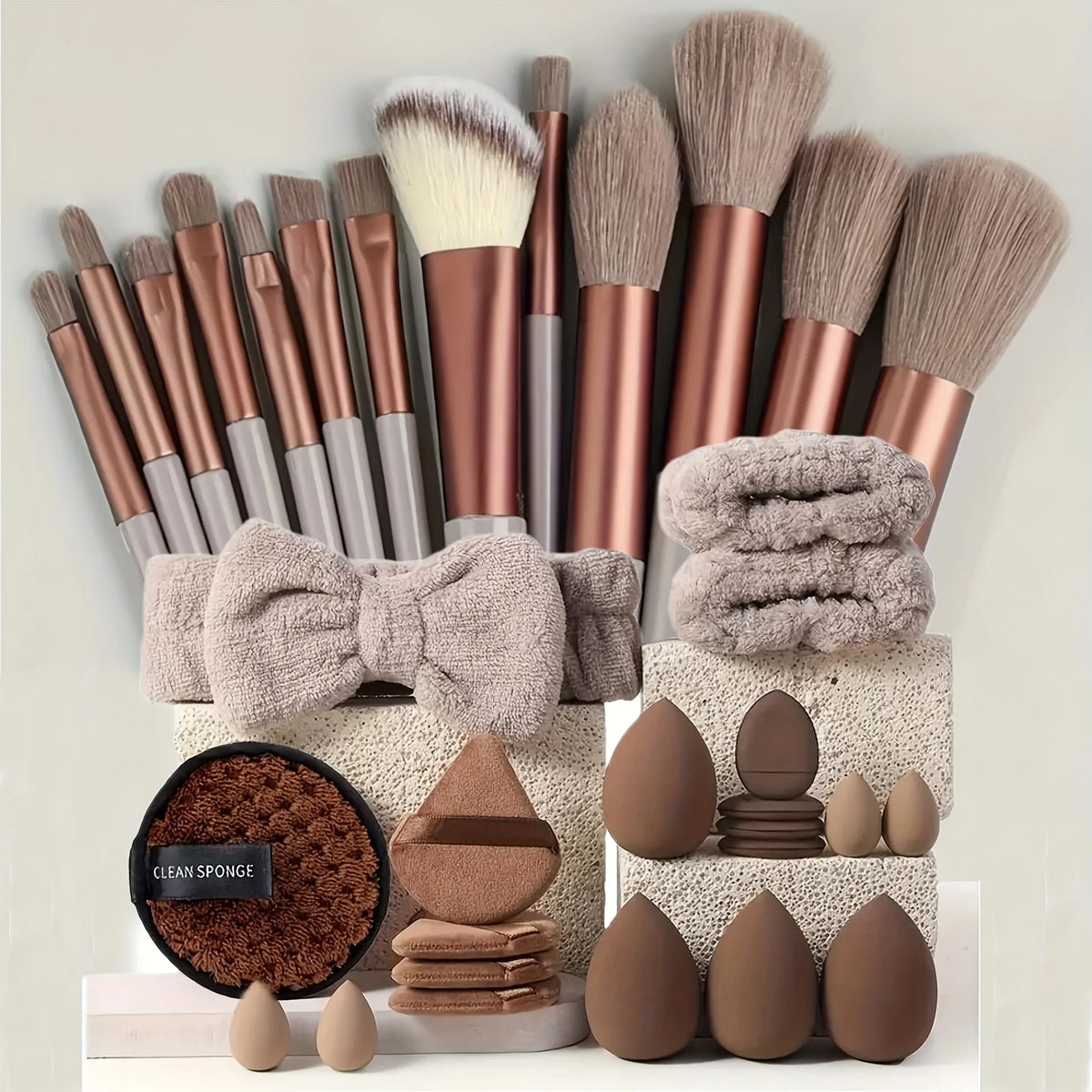 Professional Makeup Brush Set – Multiple Piece Counts & Colors