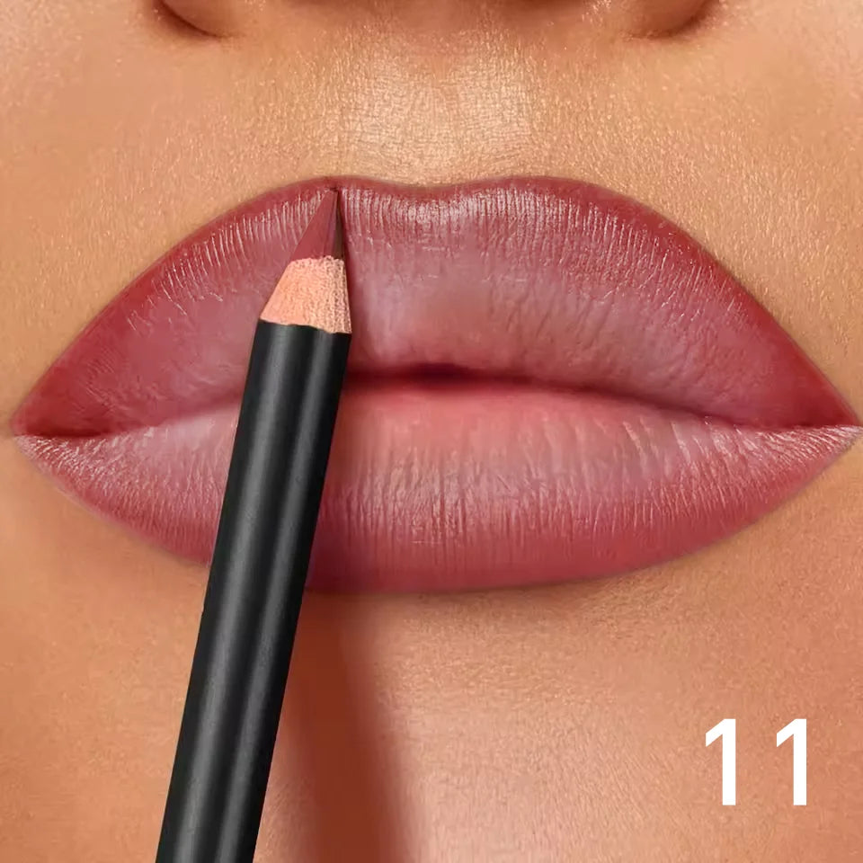 Waterproof Matte Lip Liner Set — 6 Long-Wear Shades
