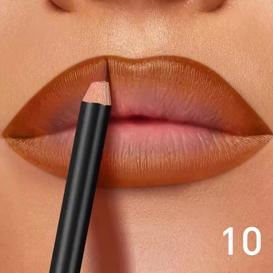 Waterproof Matte Lip Liner Set — 6 Long-Wear Shades