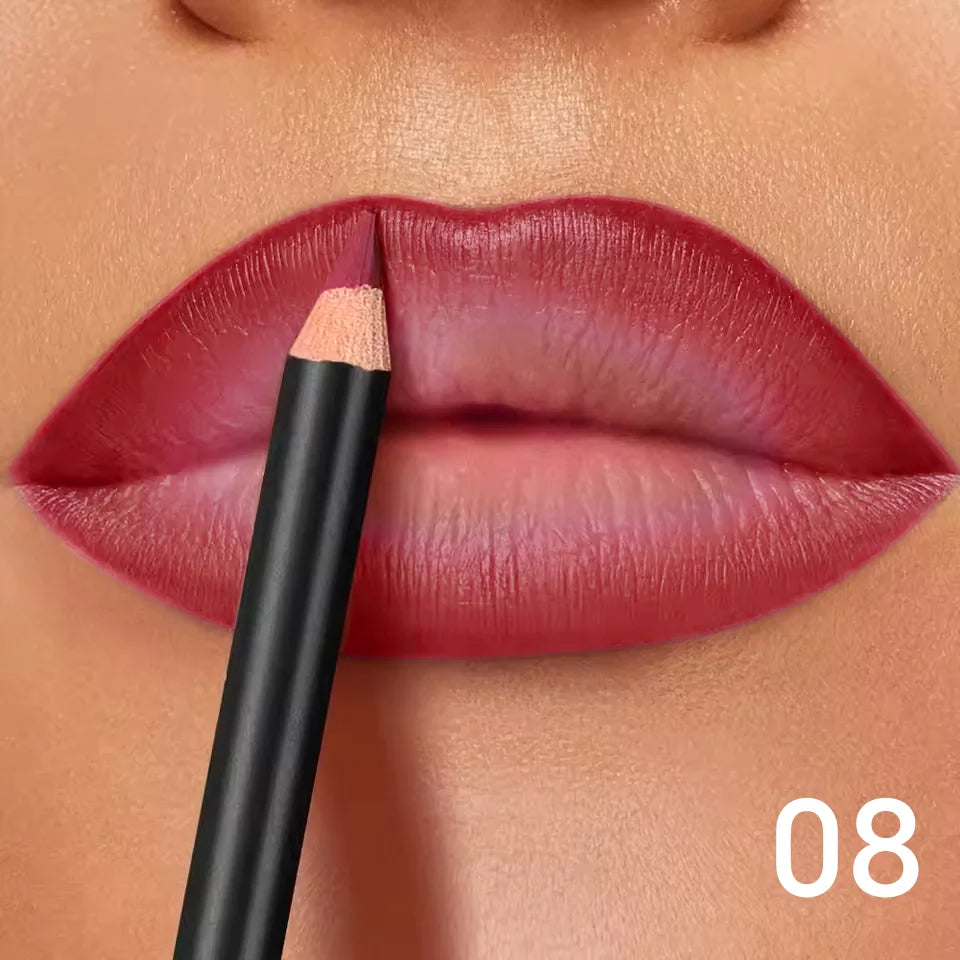 Waterproof Matte Lip Liner Set — 6 Long-Wear Shades