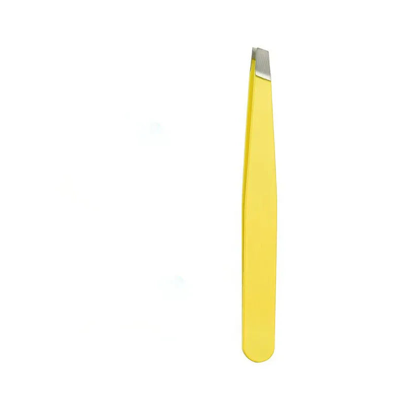 Stainless Steel Eyebrow Tweezer | Slant Tip · Flat Tip | Eyelash Application · Ingrown Hair Removal | Braviixx