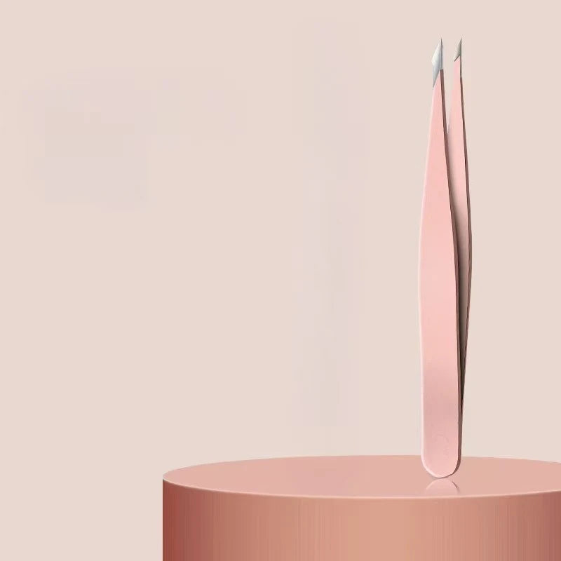 Stainless Steel Eyebrow Tweezer | Slant Tip · Flat Tip | Eyelash Application · Ingrown Hair Removal | Braviixx