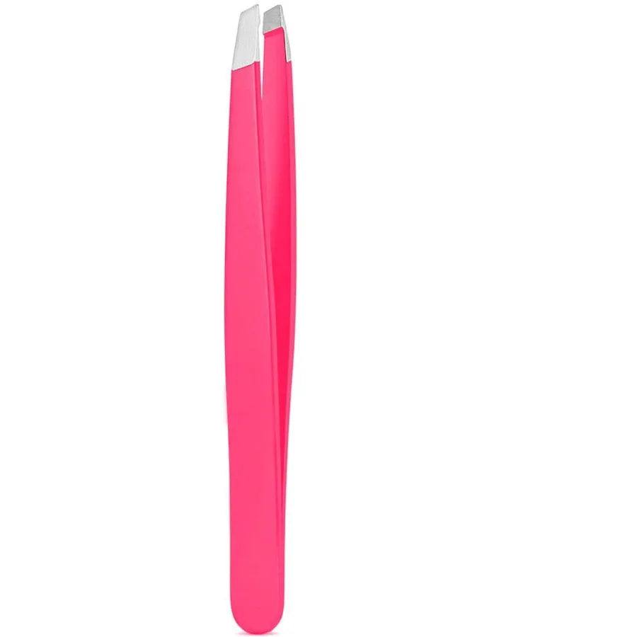 Stainless Steel Eyebrow Tweezer | Slant Tip · Flat Tip | Eyelash Application · Ingrown Hair Removal | Braviixx