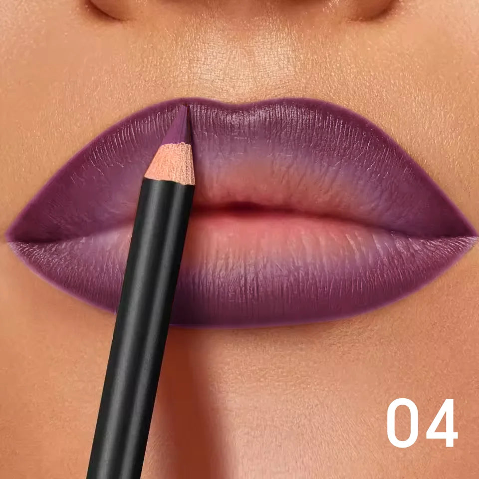 Waterproof Matte Lip Liner Set — 6 Long-Wear Shades