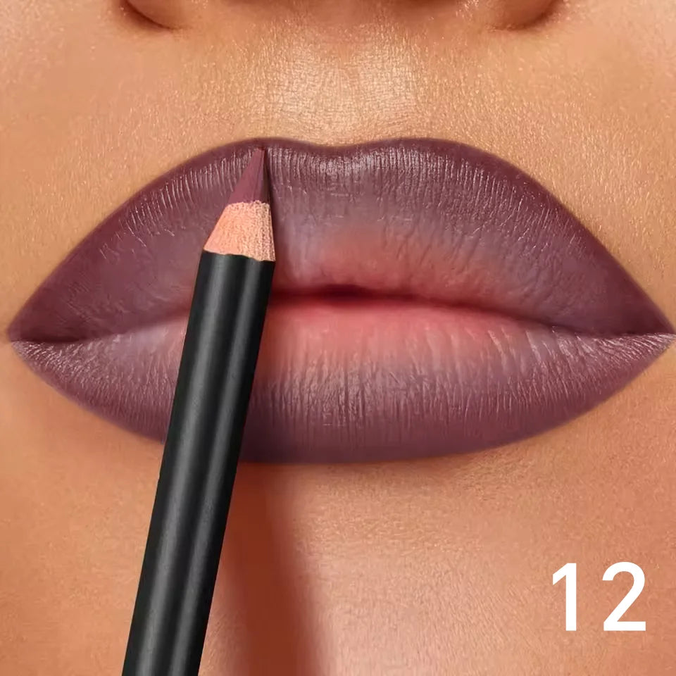 Waterproof Matte Lip Liner Set — 6 Long-Wear Shades