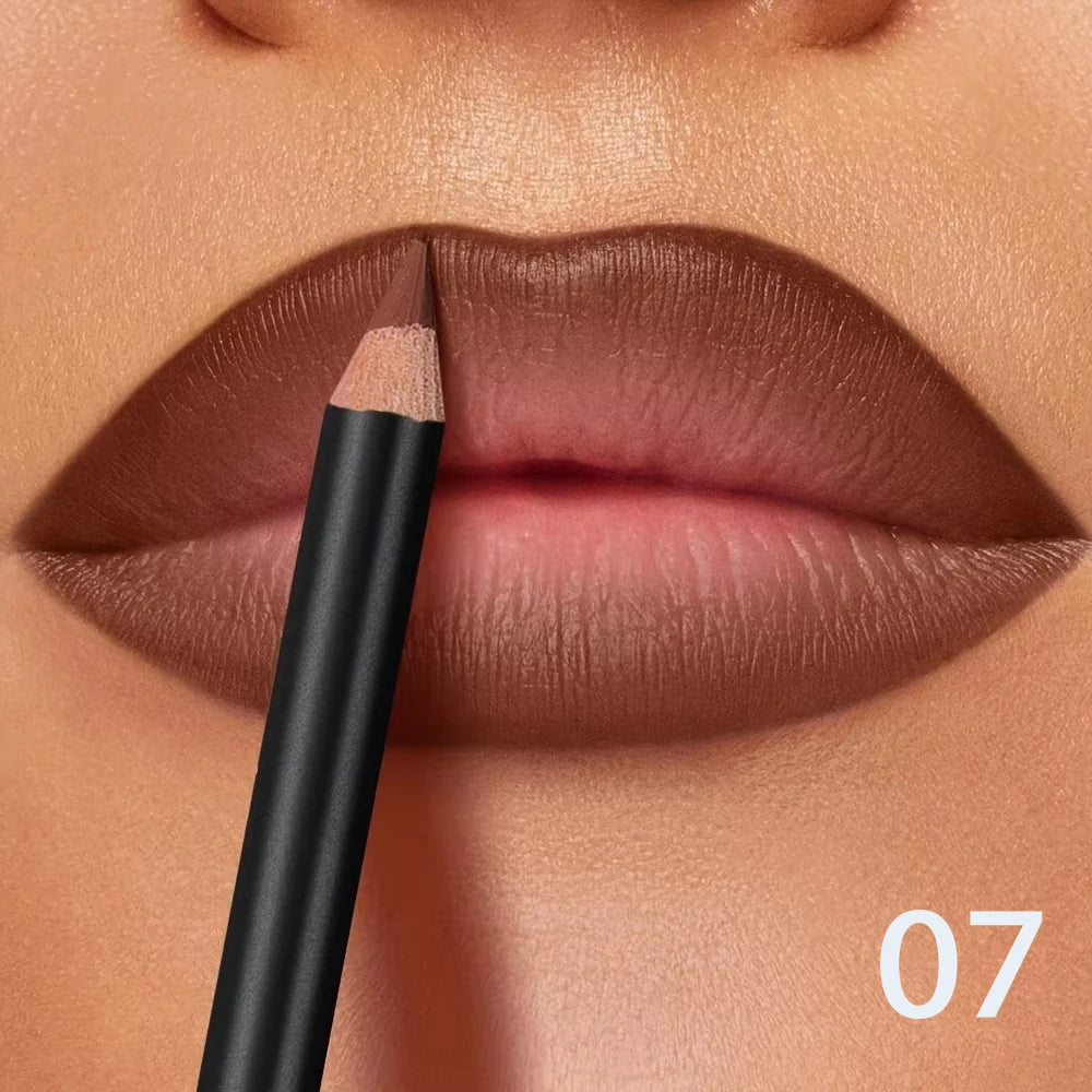 Waterproof Matte Lip Liner Set — 6 Long-Wear Shades