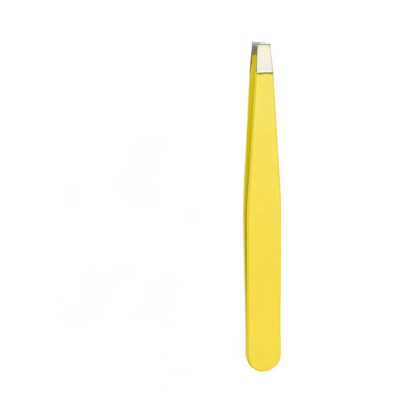 Stainless Steel Eyebrow Tweezer | Slant Tip · Flat Tip | Eyelash Application · Ingrown Hair Removal | Braviixx