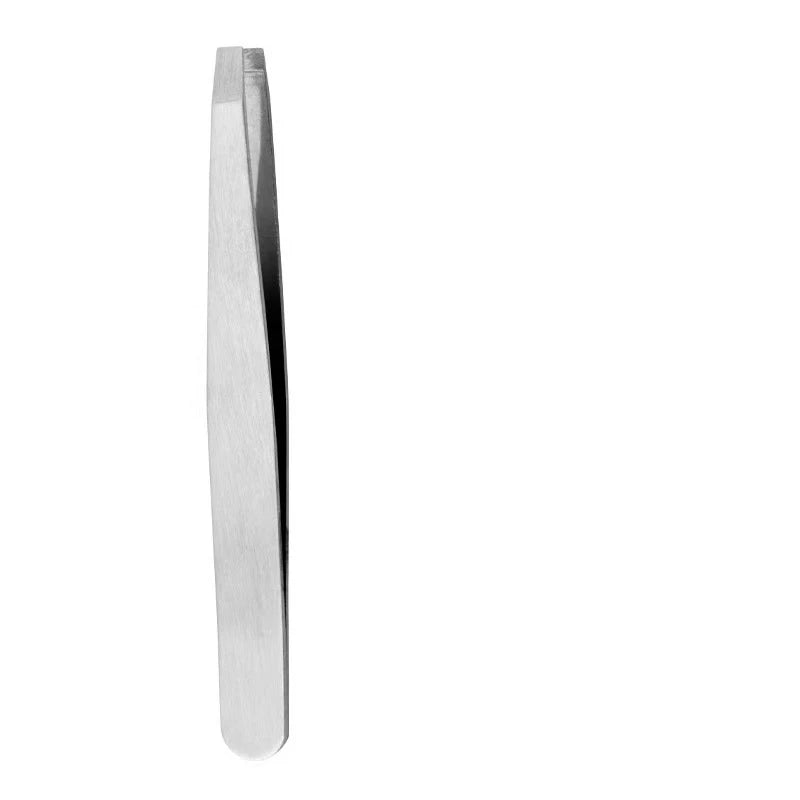 Stainless Steel Eyebrow Tweezer | Slant Tip · Flat Tip | Eyelash Application · Ingrown Hair Removal | Braviixx